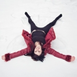 Making snow angels